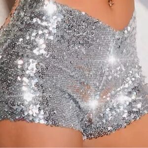 Sequins Beads Shorts Women DJ Club
Performance Dress Shorts Women's Skinny Solid